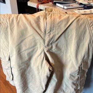 LL Bean Men’s Khaki Nylon Cargo Shorts